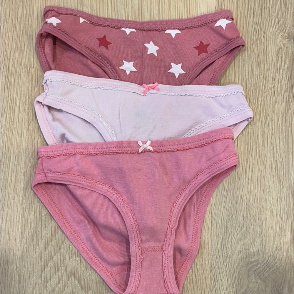 Petit Bateau Pink and Star Print Underwear Set